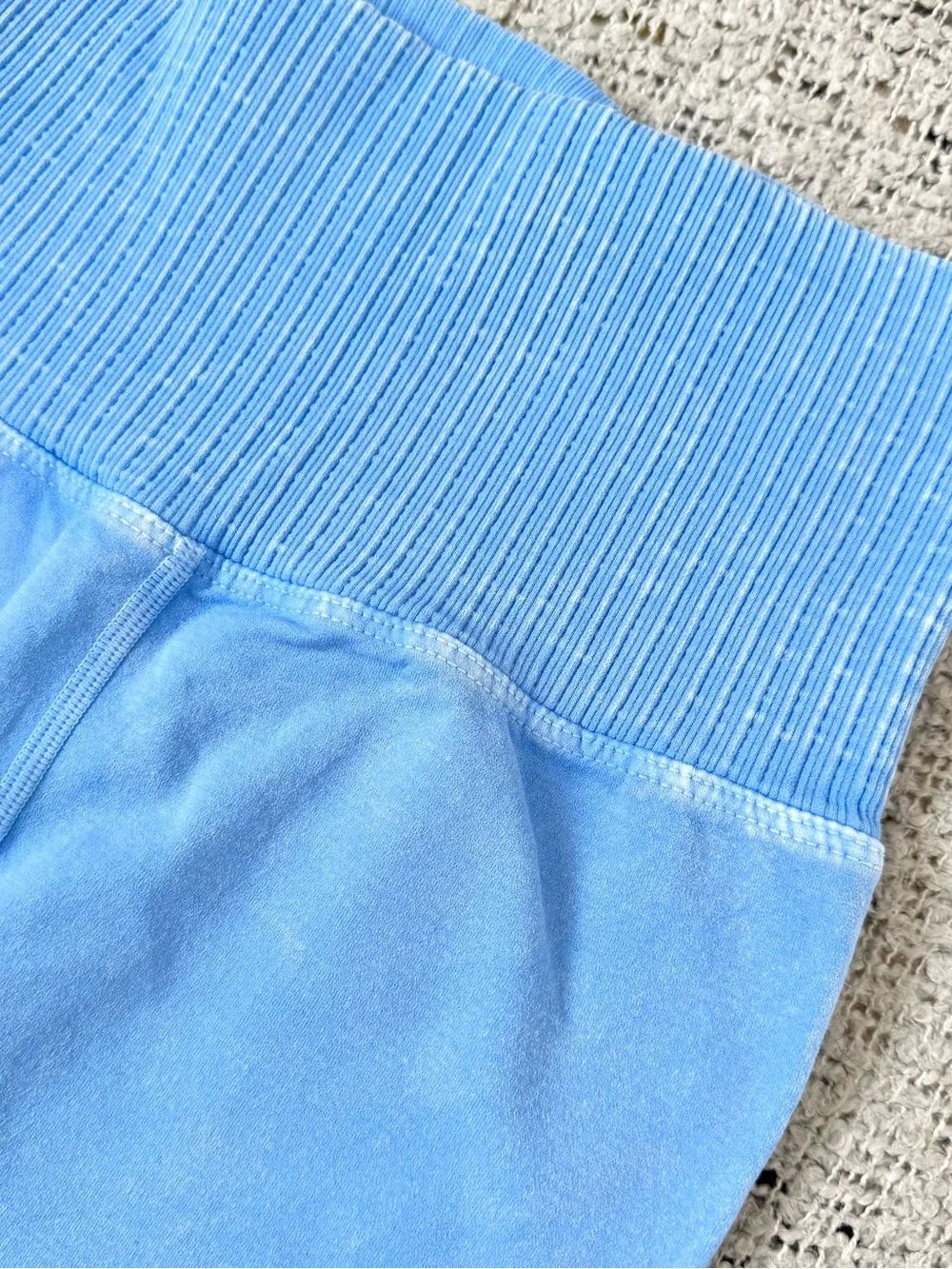 Free People High-Waist Seamless Leggings - Light Blue XS/S Yoga Pants